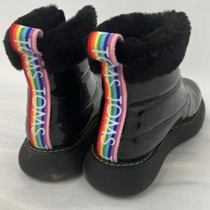 Tom’s rainbow bootie, worn once